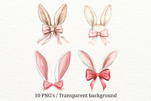 Download 10 PNG Bunny Ears Clipart Set - Bunny ears clipart Collection