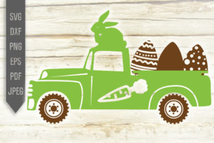 Download Green Easter Egg Truck. Easter Bunny - Premium Bundle