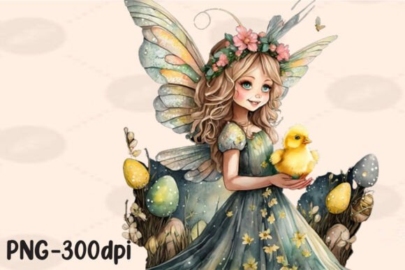 Download Easter Fairy with Chick Sublimation - Premium Resources